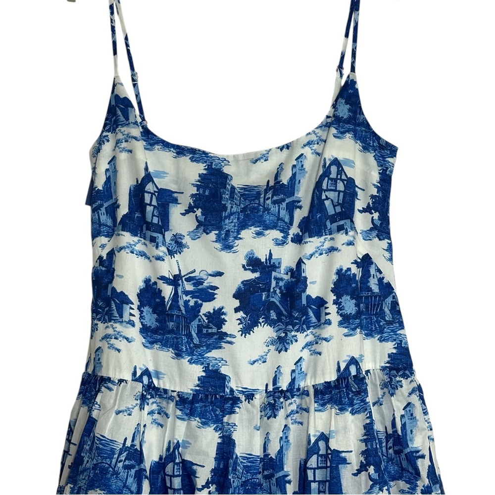 Cara Cara Mary Lou Venetian Story Blue Dress Size XL - Picture 9 of 15